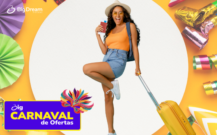 Big Carnaval de Ofertas agita o mercado de viagens com pacotes em até 13x sem juros e brindes exclusivos