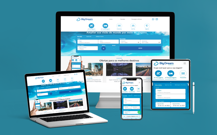 Big Dream oferece plataforma para cliente customizar a sua viagem online 
