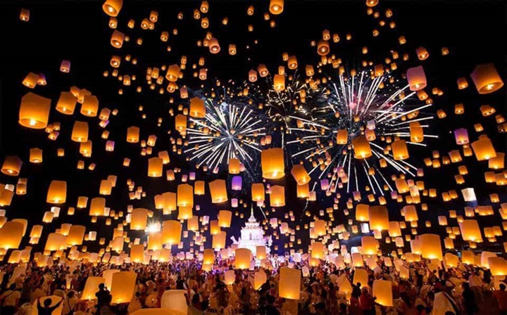 Festival das Lanternas de Chiang Mai: uma celebração de luz e espiritualidade na Tailândia